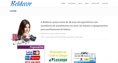 Desktop Screenshot of beldecor.com.br
