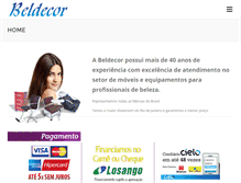 Tablet Screenshot of beldecor.com.br